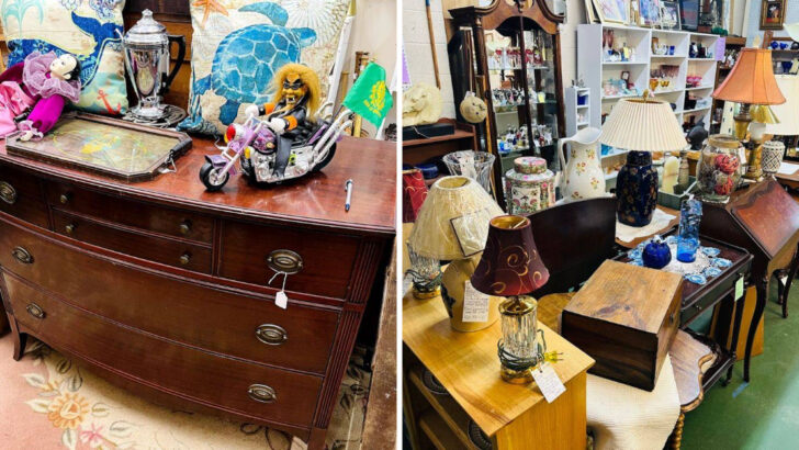 This huge Massachusetts flea market is packed with vendors, vintage finds, and bargain deals