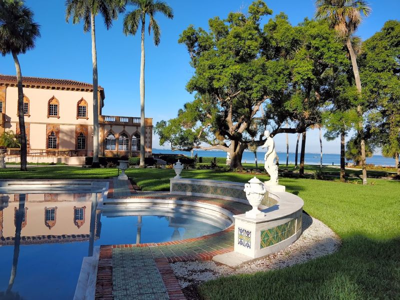 The Courtyard Garden Tucked Behind the Mansion's Grand Walls