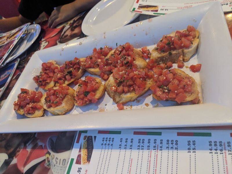 Complimentary Bruschetta and Warm Hospitality