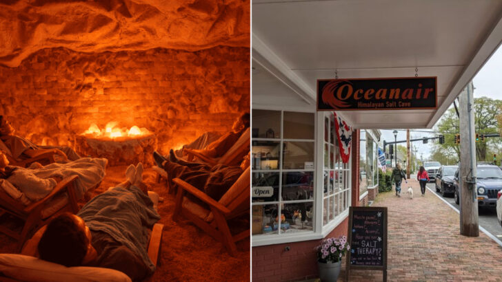 You Can Sit Inside a Glowing Himalayan Salt Cave in Massachusetts and It Might Be the Most Peaceful Place in the State