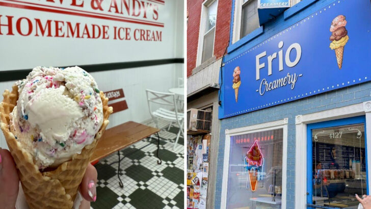 11 Ice Cream Shops in Pennsylvania With Flavors So Good You&rsquo;ll Want to Try the Entire Menu