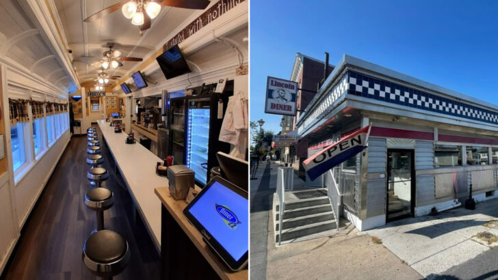 12 Vintage Diner Cars in Pennsylvania Still Open as Restaurants With Original Stainless Counters