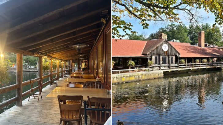 A 1761 Sawmill in Massachusetts Was Turned Into a Restaurant and the Walk to Get There Feels Like a Storybook