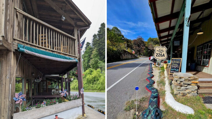 A Cafe in a Swiss-Inspired Village in North Carolina Has One of the Largest Wood-Fired Smokehouses in the State