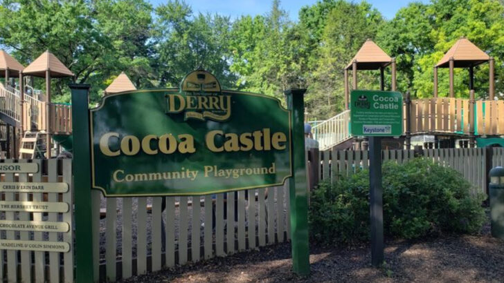 A Fairytale-Style Castle in Pennsylvania With Chocolate-Inspired Touches Feels Straight Out of a Storybook