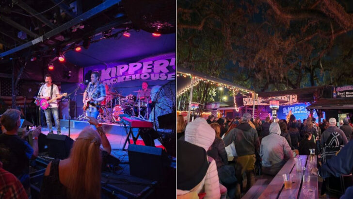 A Funky Smokehouse In Florida Turns Barbecue, Seafood, And Live Blues Into One Big Night Out