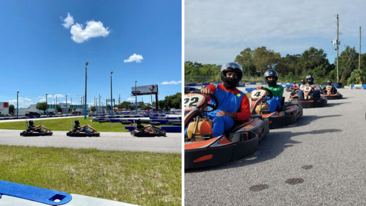 A Massive Go-Kart Track In Florida Where Every Lap Feels Like A Mini Racing Adventure