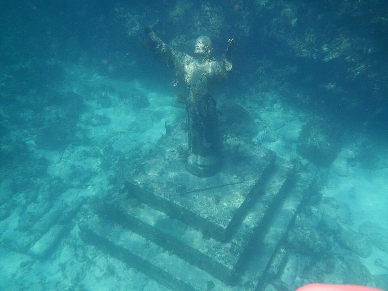 The Famous Christ of the Abyss Statue