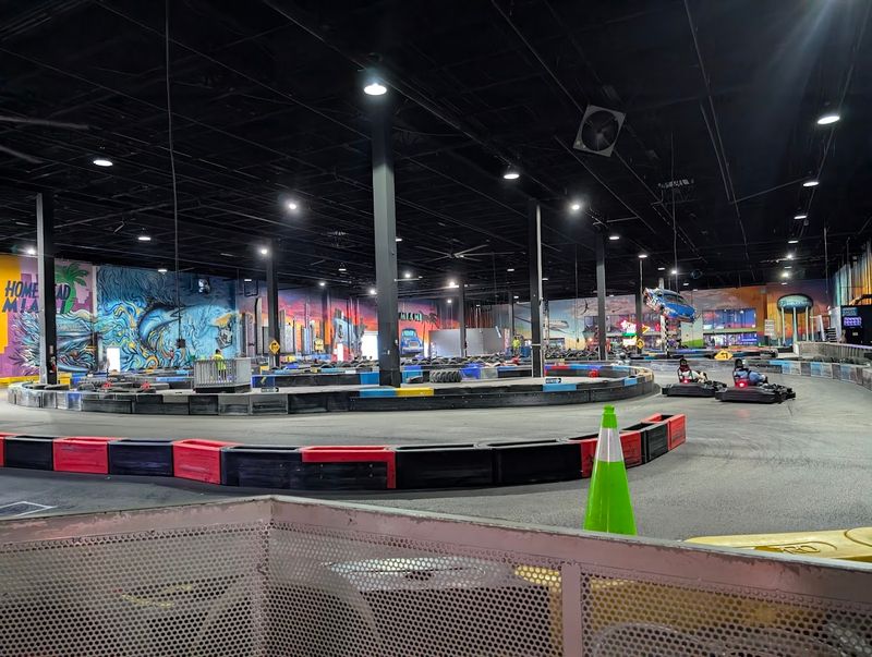 High-Speed Indoor Go-Kart Racing