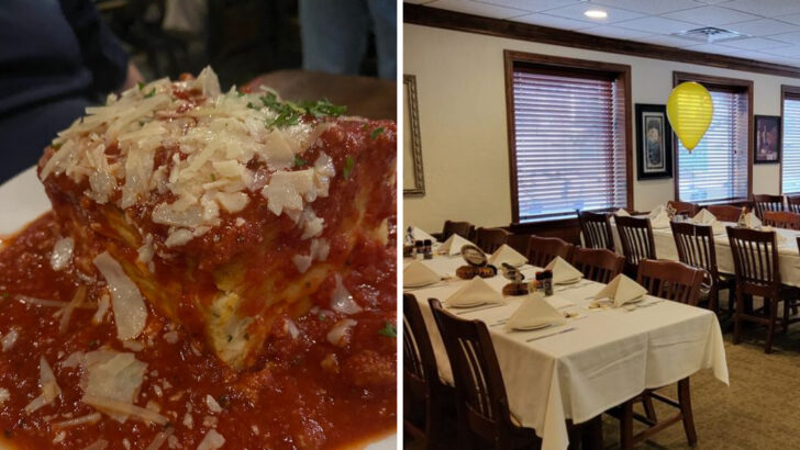 A Pennsylvania Restaurant Built Like a Mountain Lodge Serves a Five-Layer Lasagna So Massive Most People Cannot Finish It in One Sitting