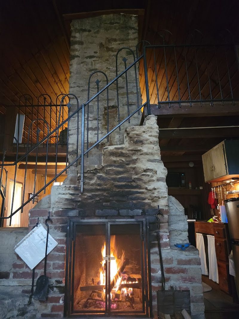 Cozy Fireside Dining in Cooler Months