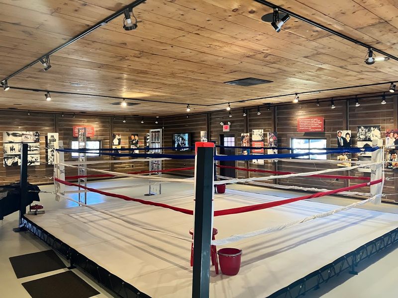 Restored Boxing Gym With Original Ring Layout