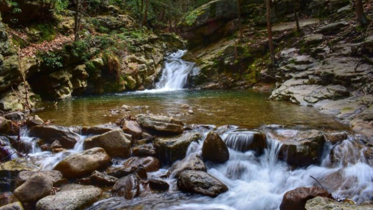 A Short Walk In Northeast Pennsylvania Leads To An Unusual Swimming Hole Carved By Glaciers Into A Row Of Natural Pools