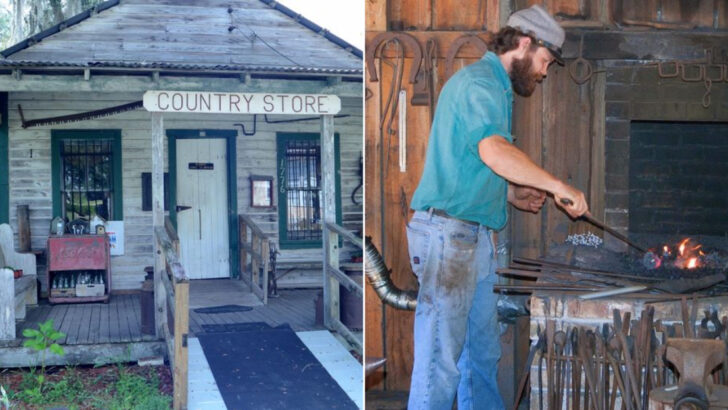 A Step Back In Time In Florida Leads To Pioneer Cabins, Country Crafts, And A Village Full Of History