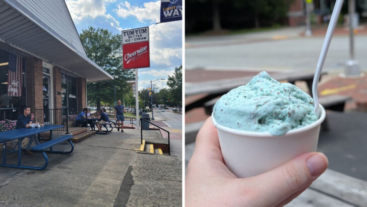 A Tiny Ice Cream Shop In North Carolina Serves Scoops People Remember From Childhood