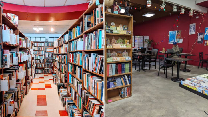 A Used Bookstore In Florida Pairs Towering Shelves With Records, Coffee, And Hours Of Browsing