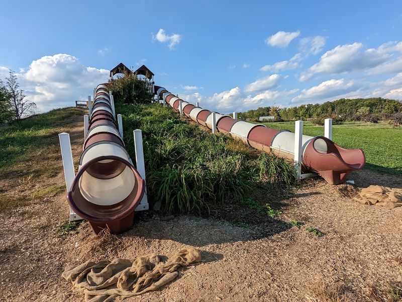 Giant Tube Slides & Burlap Sack Racing