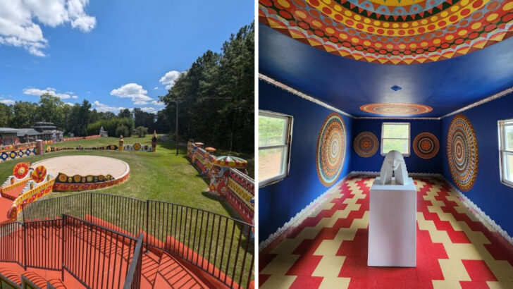 An Artist Spent 30 Years Painting Every Surface of a Georgia Farm in Vibrant Colors and the Whole Compound Is Now a Preserved Museum
