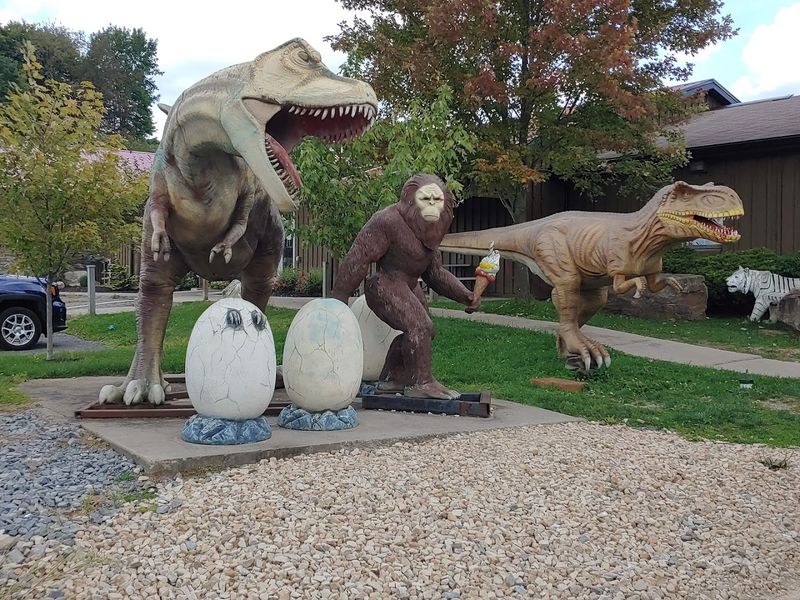 Animatronic dinosaur museum adventure