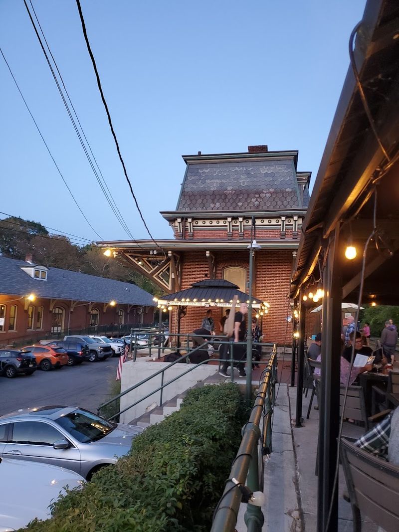 Patio Dining Beside the Rails