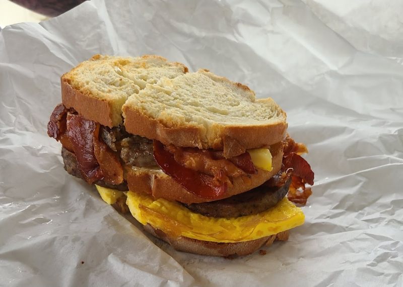 Breakfast Sandwiches On House Bread