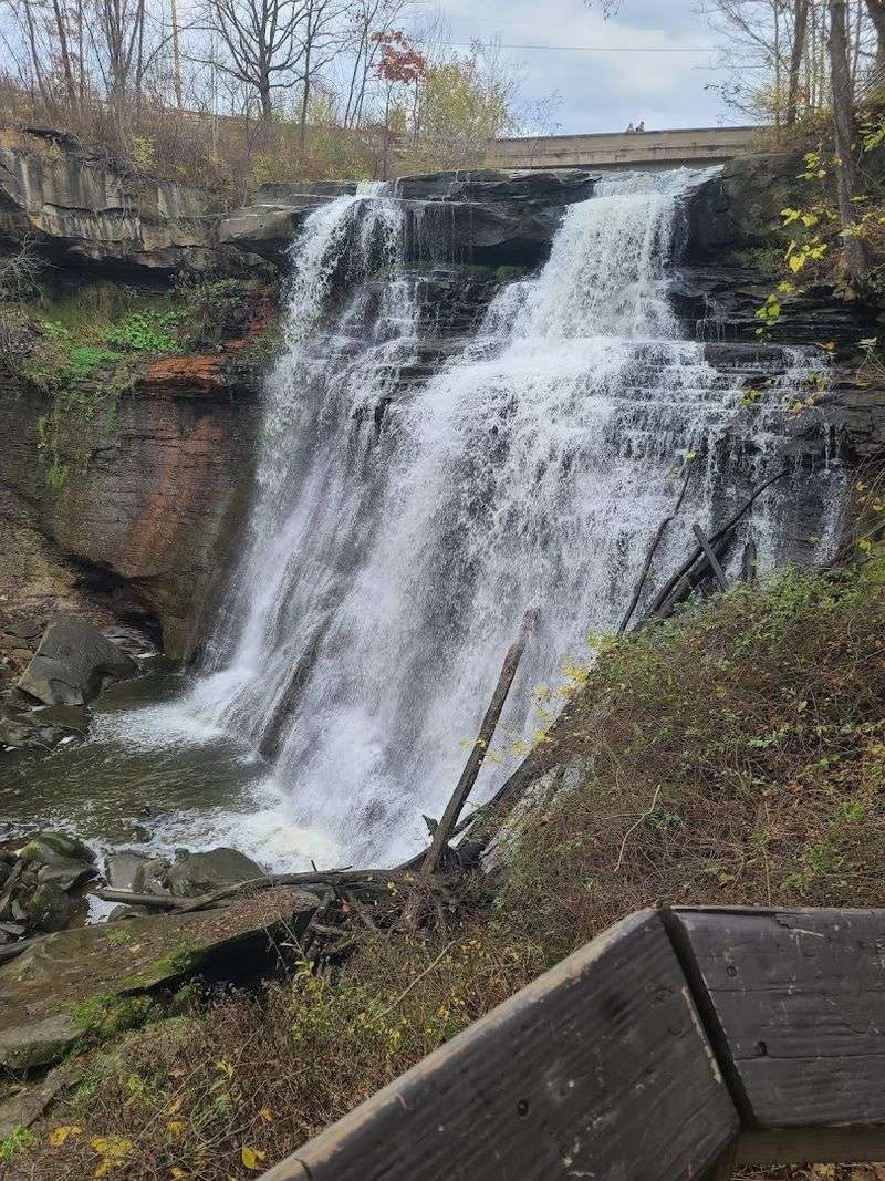 Cuyahoga Valley National Park — Brandywine Falls and the Towpath Trail in Spring