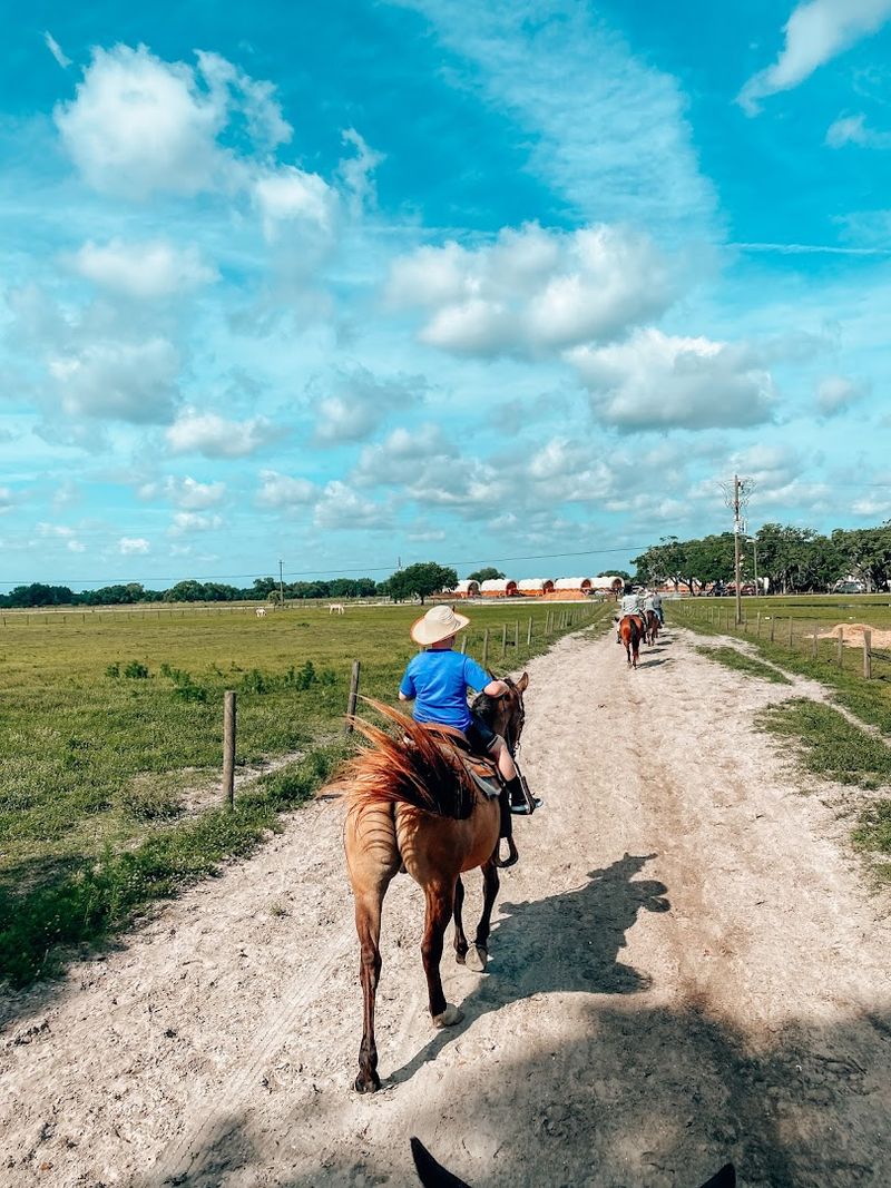 Horseback Riding Across Ranch Trails