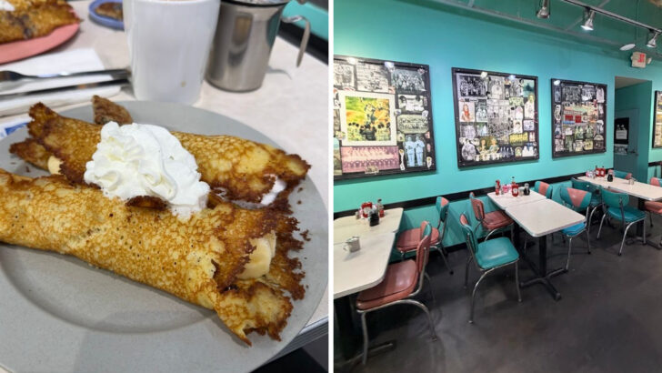 Crepe-Style Hotcakes the Size of a Full Plate Are Made by Hand at This Pennsylvania Diner Every Morning