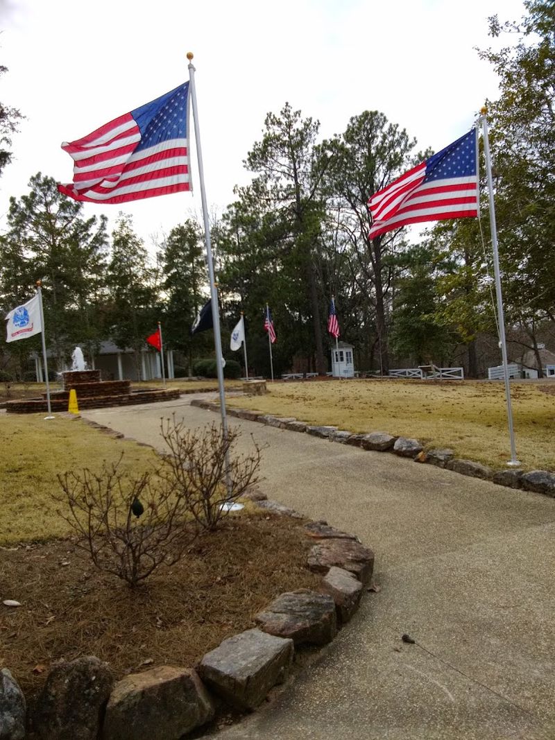 The Flag Memorial Walk and State Stones