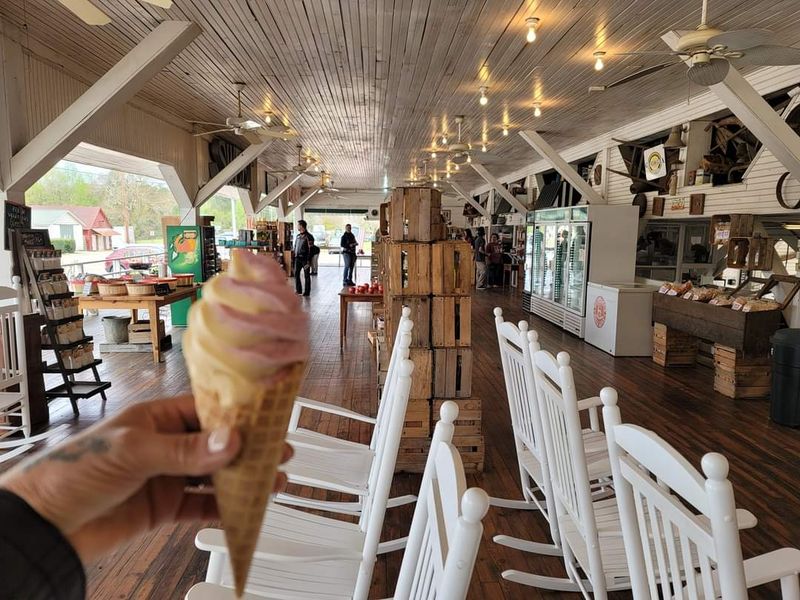 Legendary Soft-Serve Peach Ice Cream