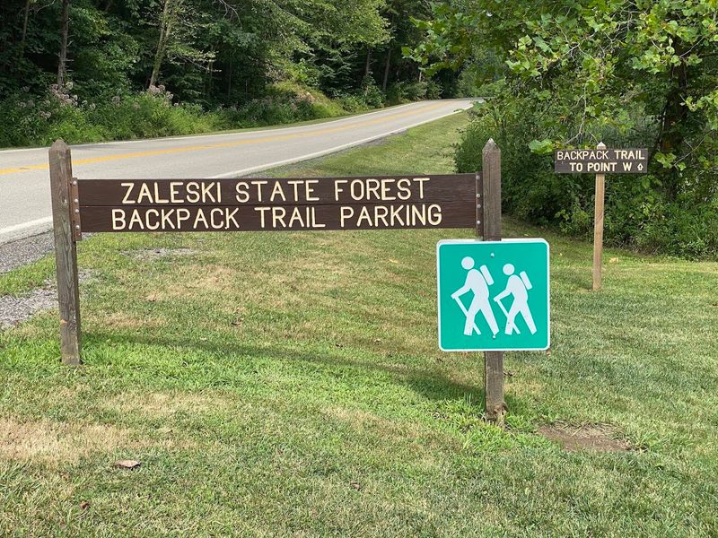 Zaleski State Forest Backpack Trail Ridge Segment