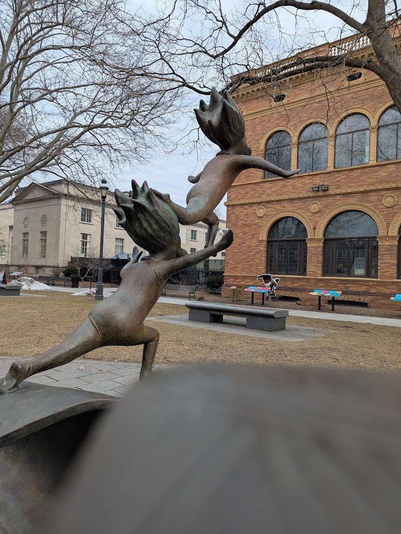 Thing one and Thing Two sculptures