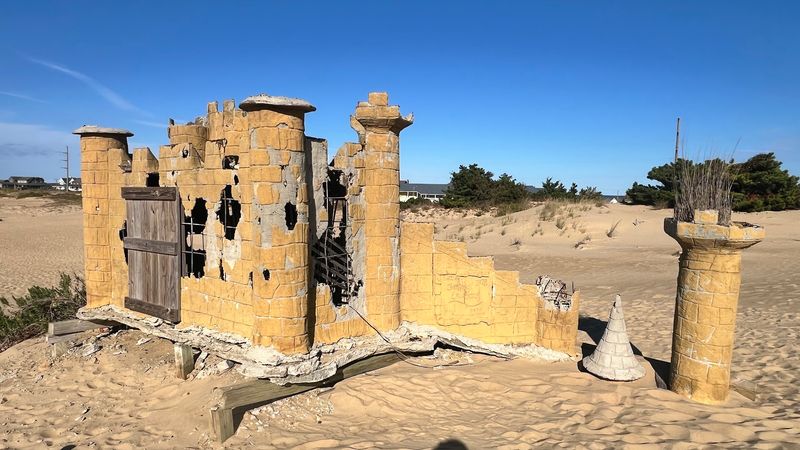The Buried Castle Hidden in the Sand