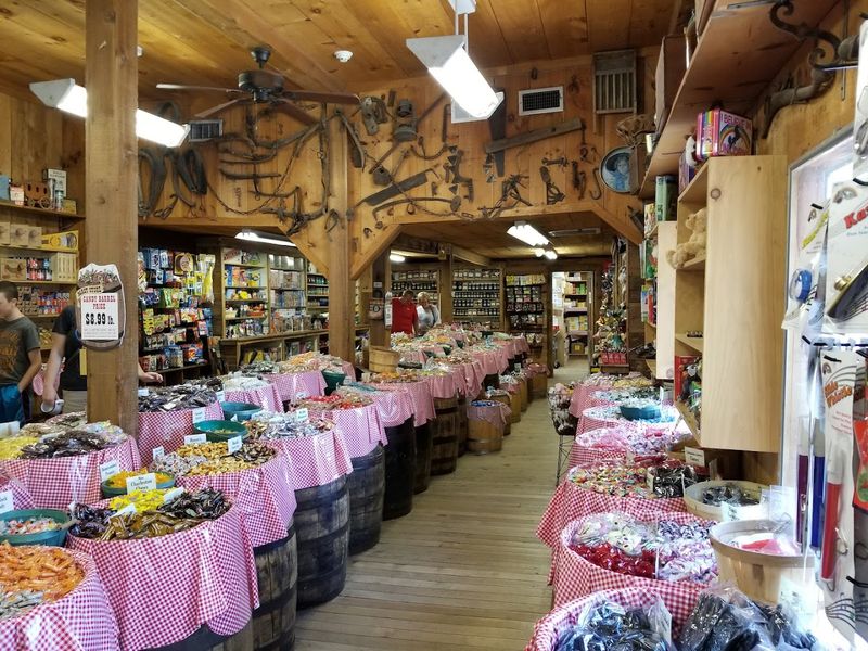 Famous for Its Nostalgic Candy Barrels