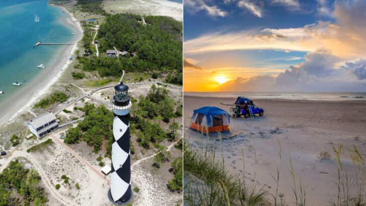 One of the Most Isolated Spots in North Carolina Has Wild Horses, No Roads In, and a Lighthouse From 1859