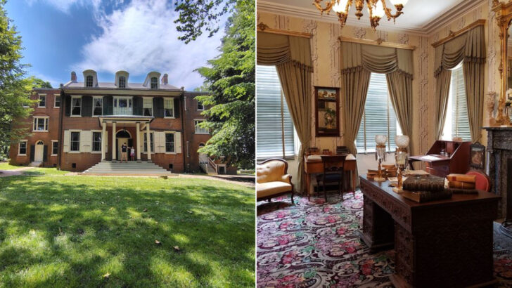 Pennsylvania&rsquo;s Only U.S. President Left Behind a 17-Room Mansion Still Furnished Like He Lived There