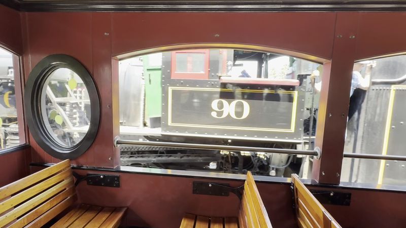 Lunch in the Restored Dining Car