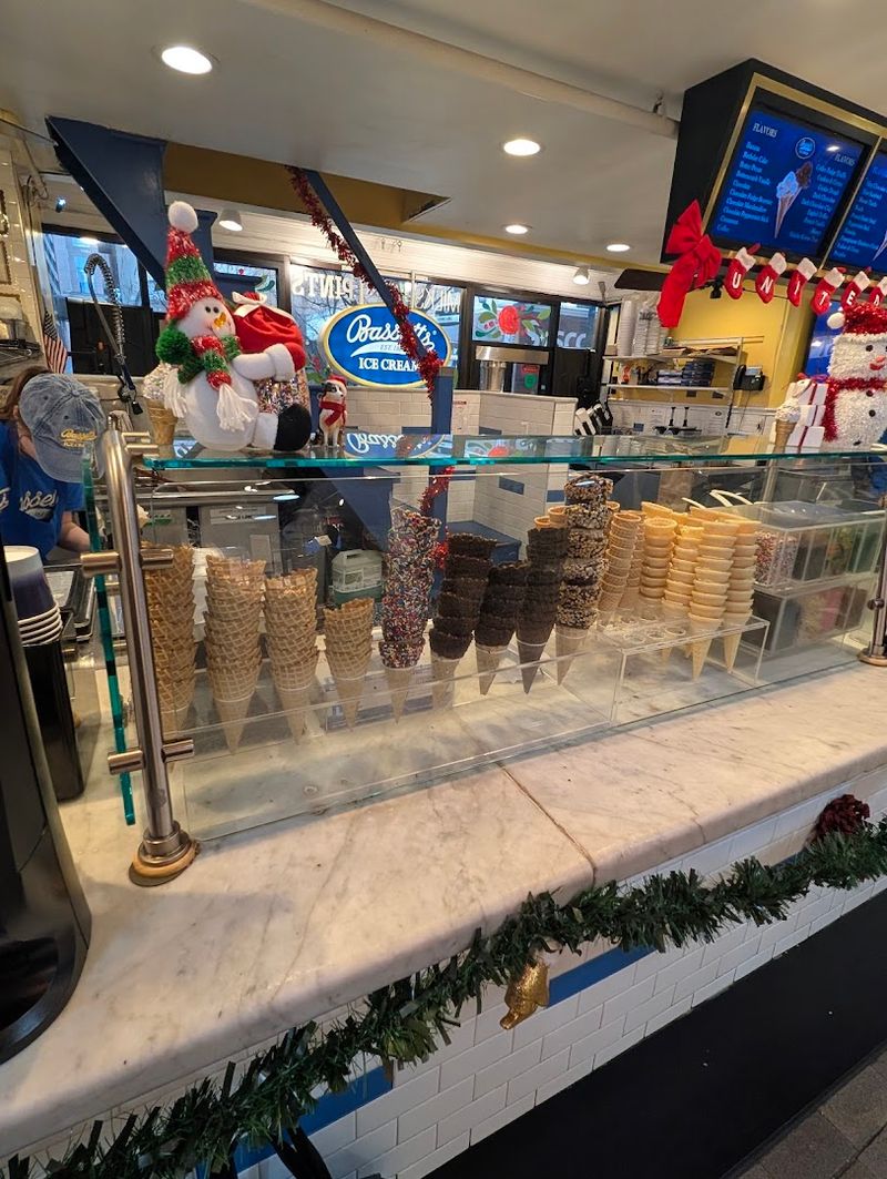 The 125-year-old marble counter still in use