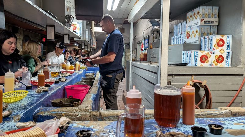 The Famous 80-Foot Shucking Bar