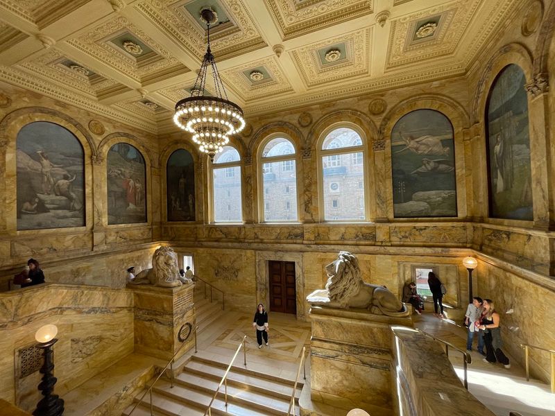 The Grand Entrance Staircase and Puvis de Chavannes Murals