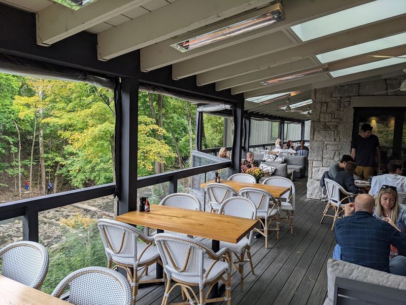 The Outdoor Patio Dining Right on the River