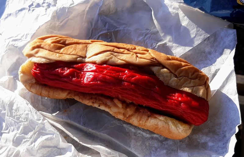 Carolina Red Hot Dogs With Their Signature Color