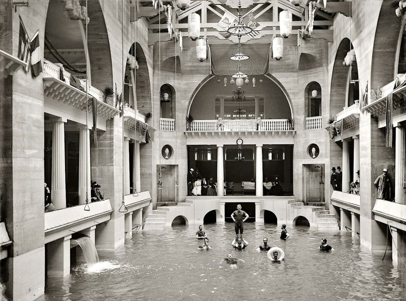 The World's Largest Indoor Swimming Pool (Now an Event Space and Caf&eacute;)
