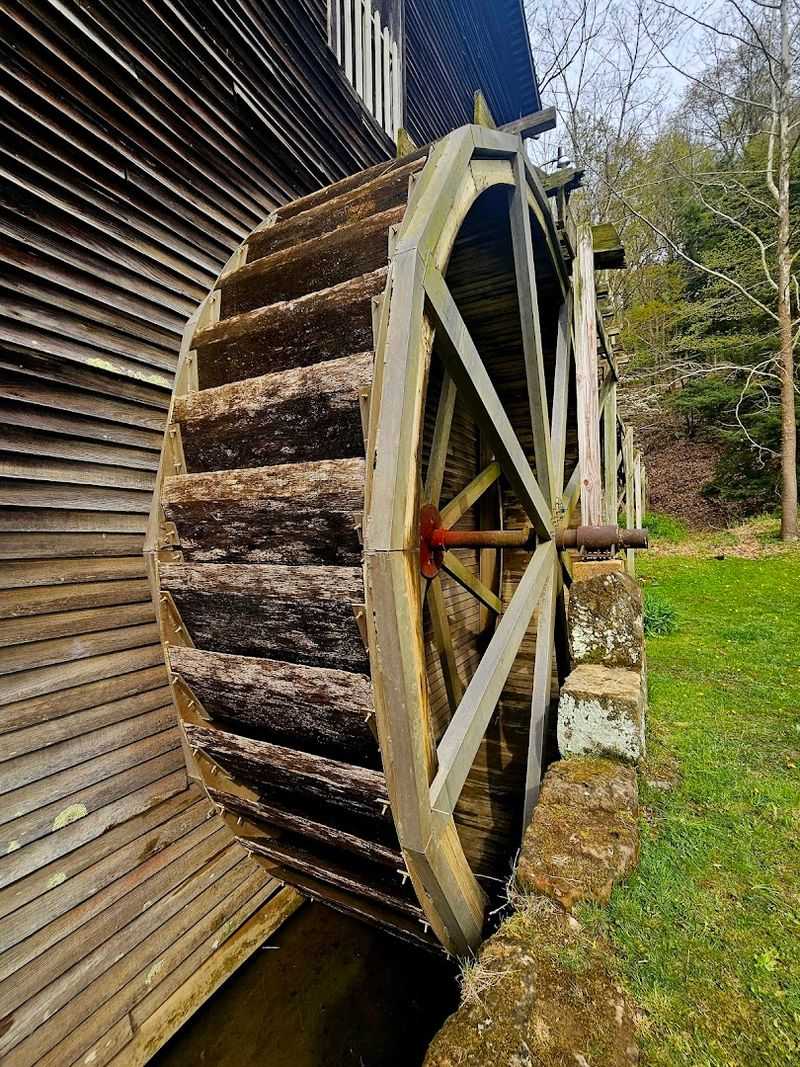 The Wooden Water Wheel Up Close