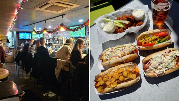 The Hot Dog at This Pennsylvania Spot Is So Overloaded With Toppings That a Regular Bun Cannot Handle It So They Use Brioche Instead