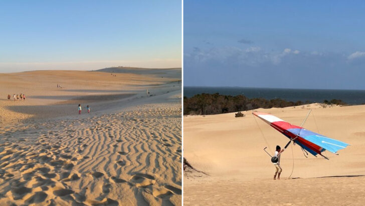 The Largest Sand Dune on the East Coast Is in North Carolina and People Hang Glide Off the Top of It