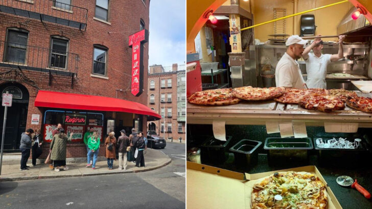 The Oldest Pizzeria in Massachusetts Still Bakes in a Hundred-Year-Old Brick Oven Today