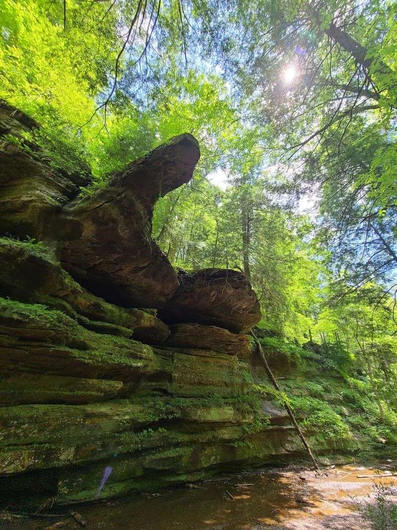 Towering Cliffs and Recess Caves