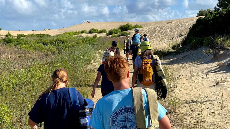 Hiking the Tracks in the Sand Trail