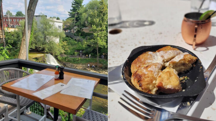 There Is an Ohio Restaurant Where a Waterfall Rushes Right Past the Windows While You Eat Dinner